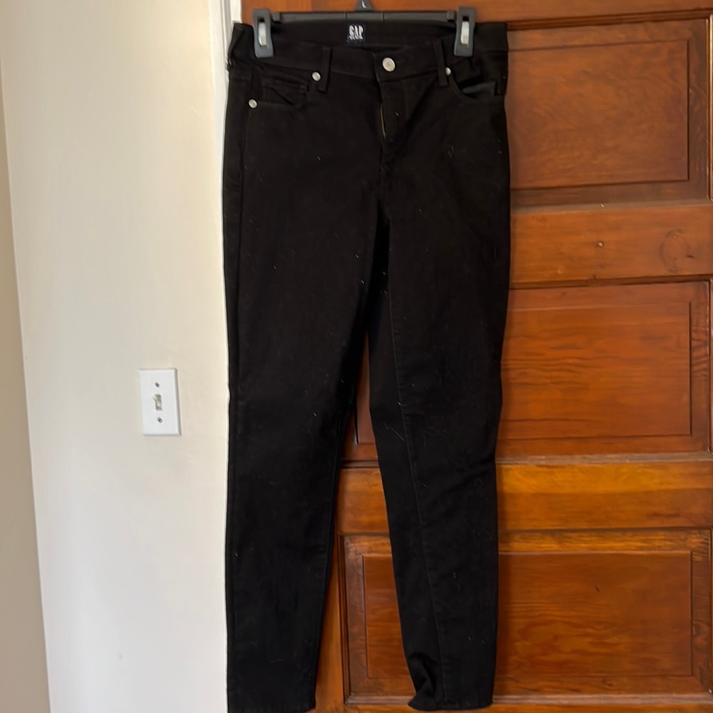 Black denim skinny jeans
